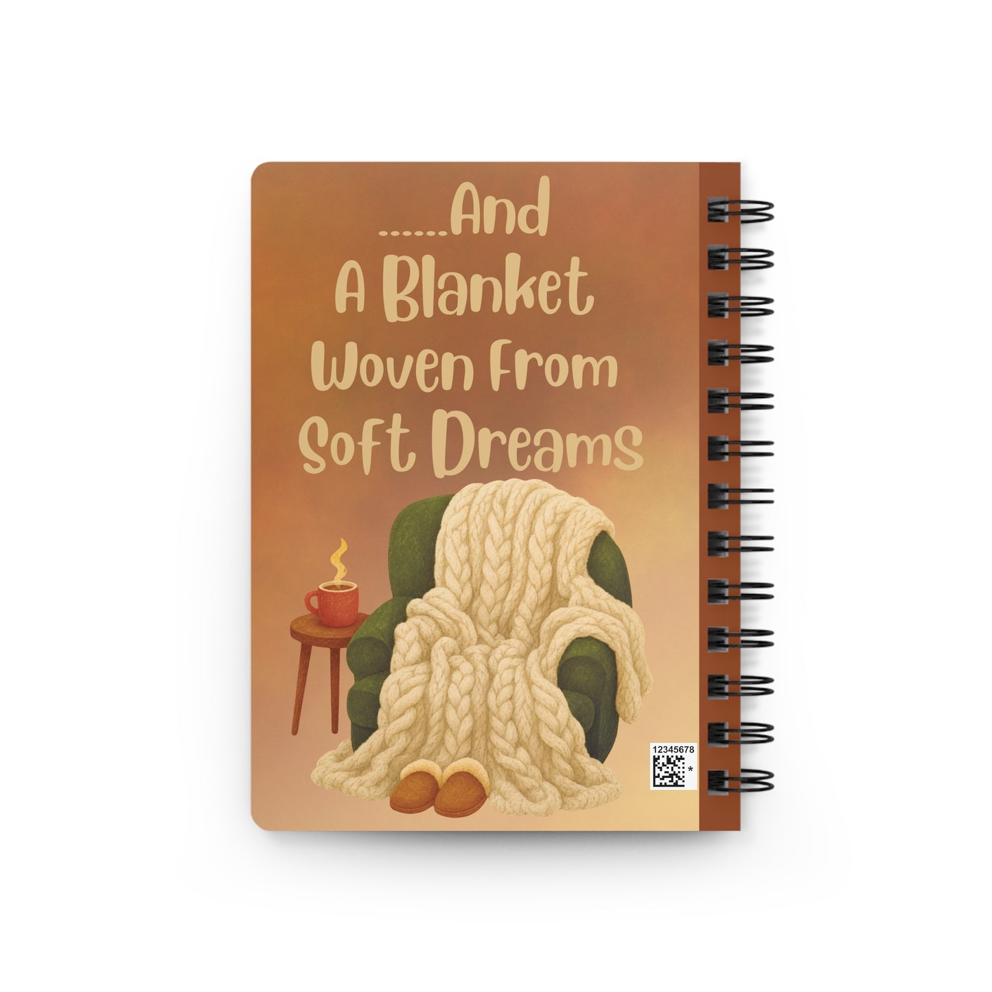 Cozy Corner Spiral Journal – 'A Cozy Corner Is All The Magic You Need Tonight'