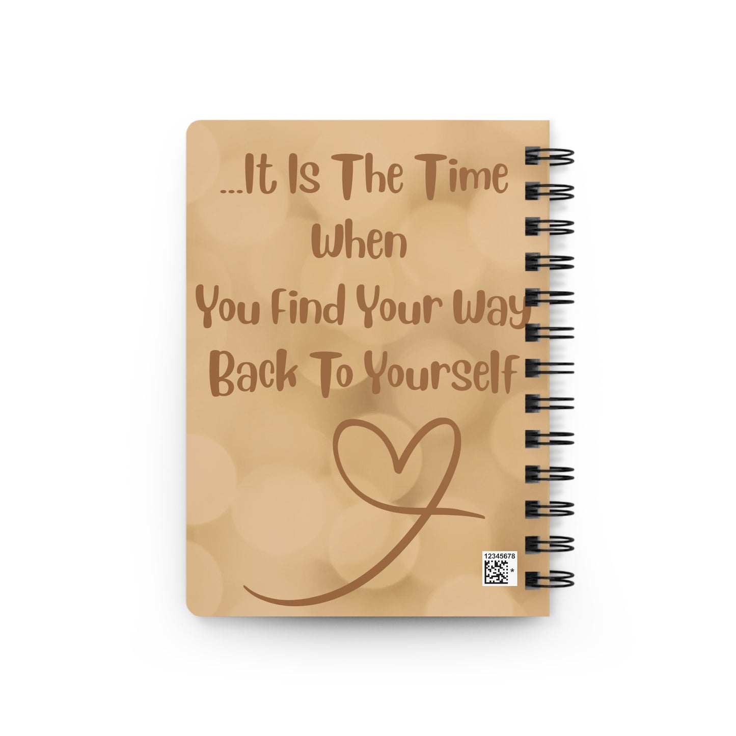 Sleep Quote Spiral Journal – "A Quiet Evening Is Never Time Wasted" Beige Inspirational Notebook Gift