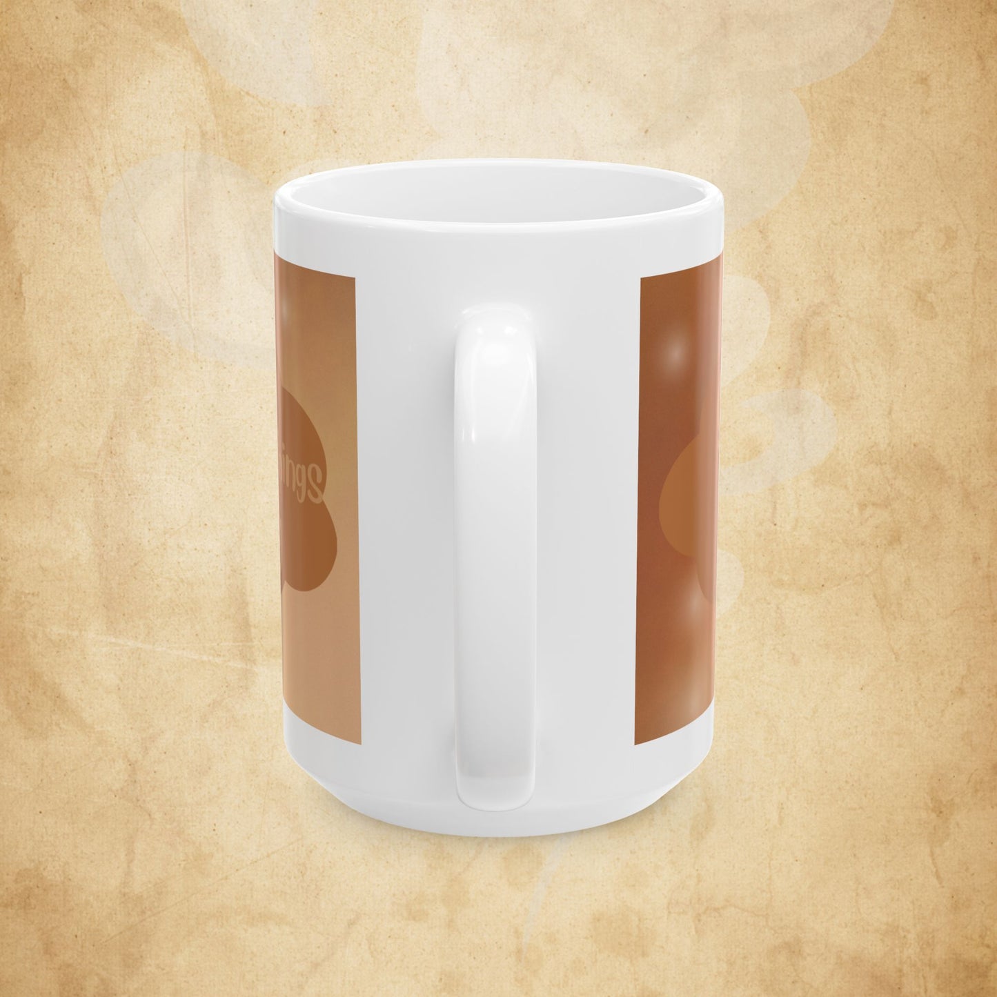 Brown Cloud Ceramic Mug — "Enjoy the Little Things" Coffee Tea Cup (11oz & 15oz)