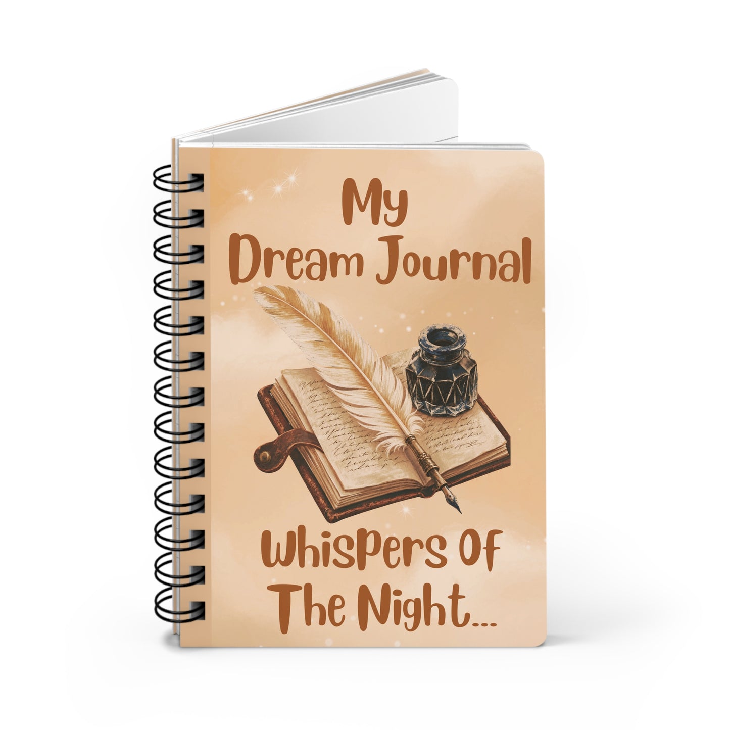 Dream Journal Spiral Notebook — "My Dream Journal: Whispers of the Night"