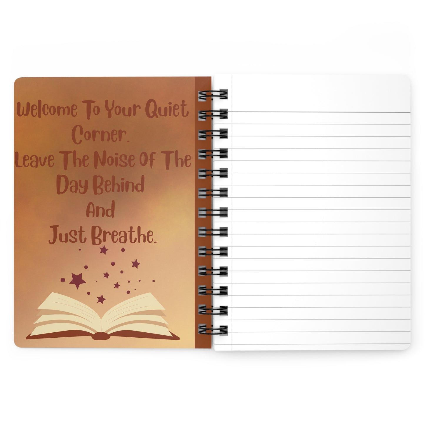 Cozy Corner Spiral Journal – 'A Cozy Corner Is All The Magic You Need Tonight'