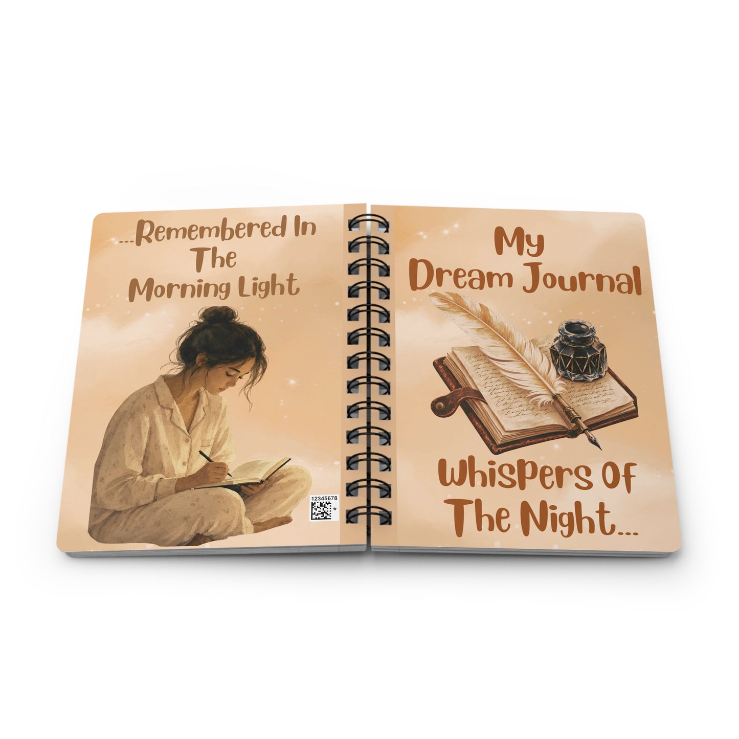 Dream Journal Spiral Notebook — "My Dream Journal: Whispers of the Night"