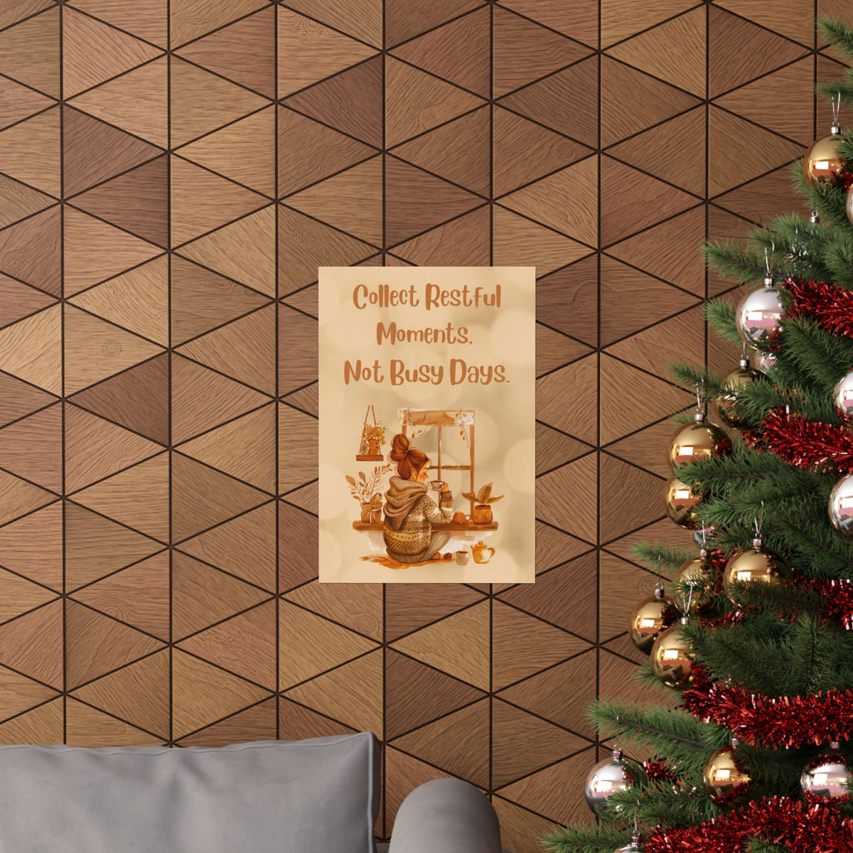 Collect Restful Moments Poster — Cozy Self-Care Wall Art