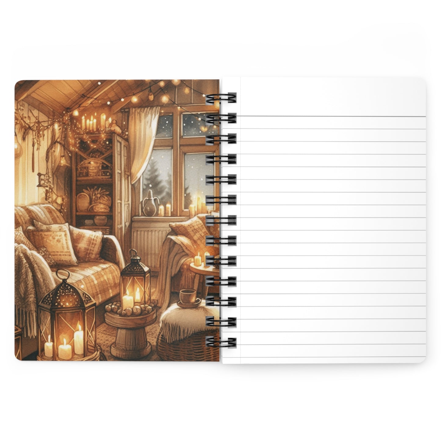 Cozy Corner Spiral Journal — "A Cozy Corner Is All The Magic You Need Tonight"