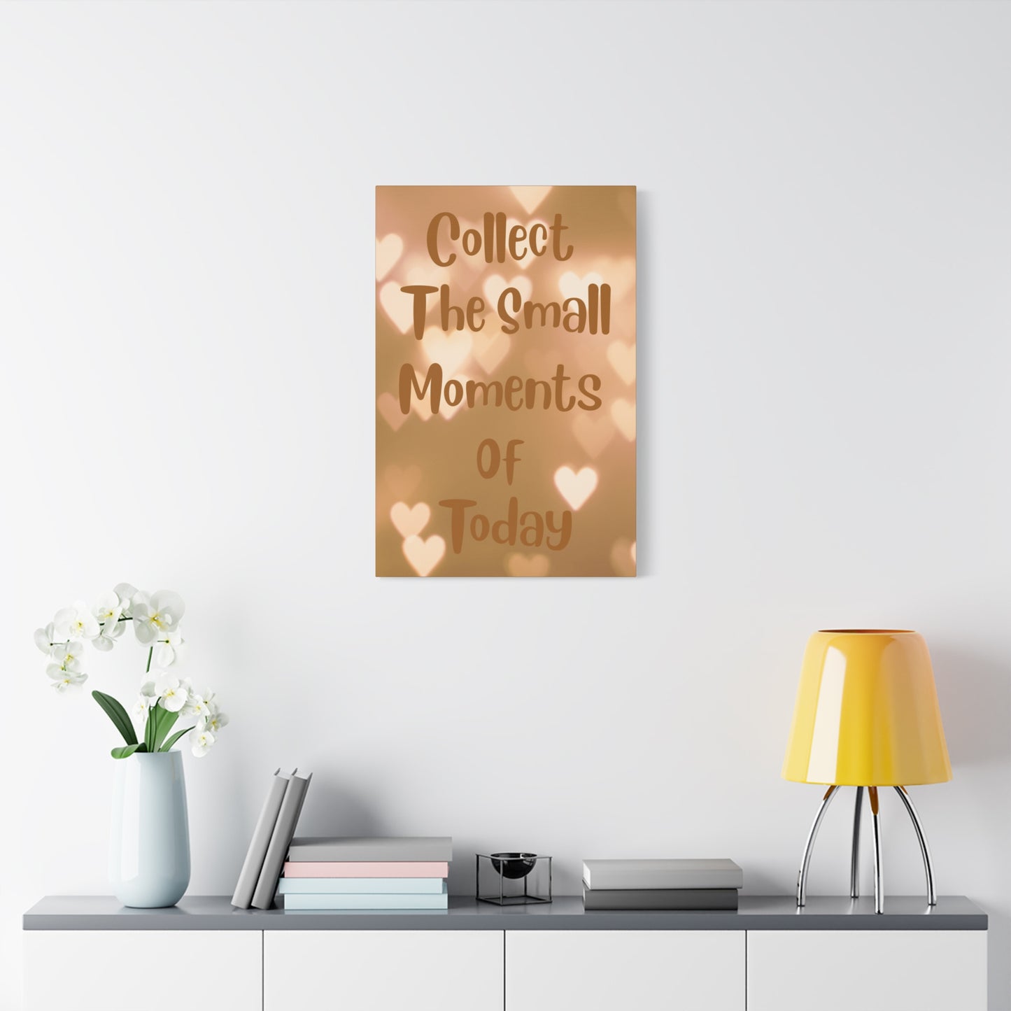 Collect the Small Moments of Today Canvas Wall Art