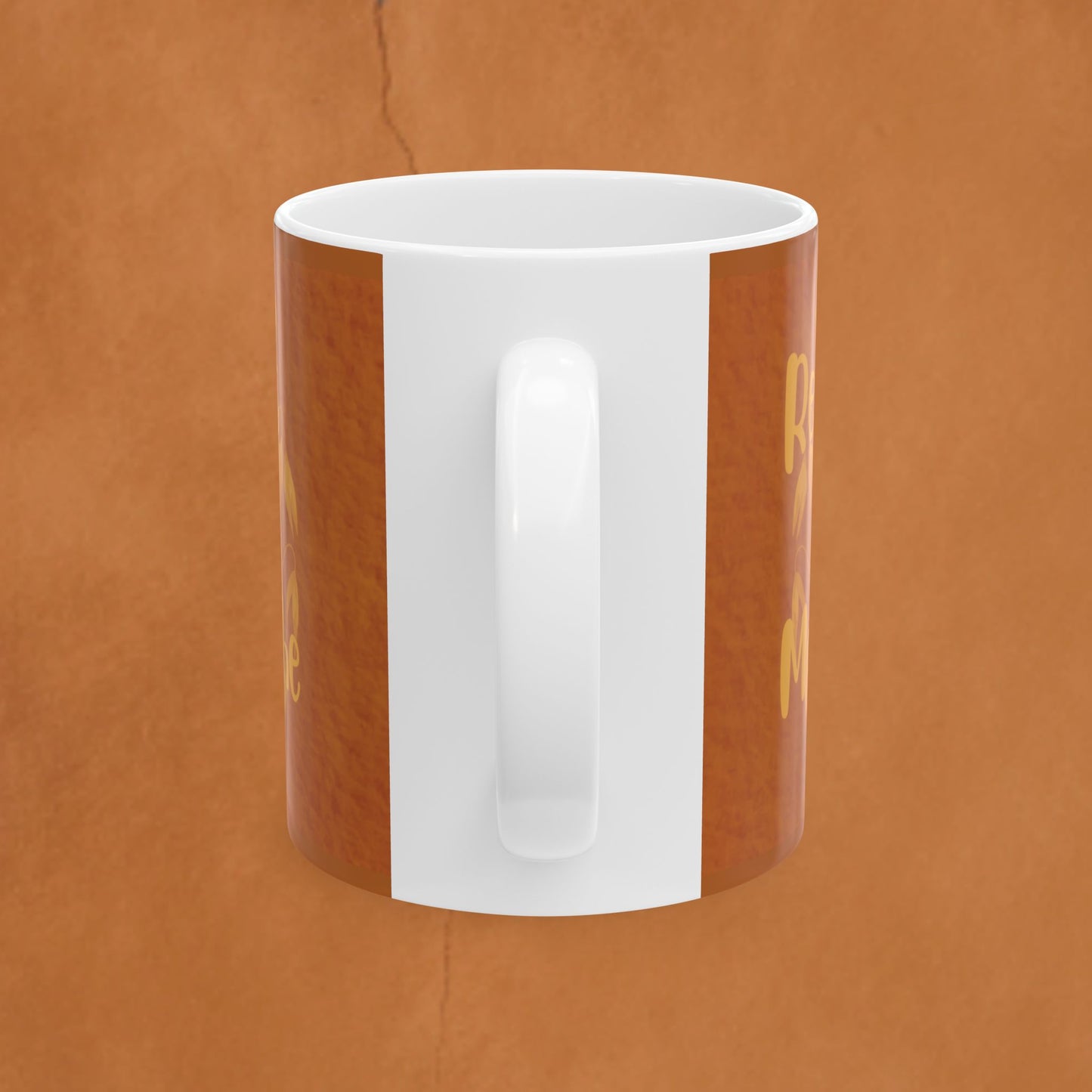 Autumn Brown Ceramic Mug – Restful Moments , Inspirational Coffee or Tea Cup (11oz/15oz)