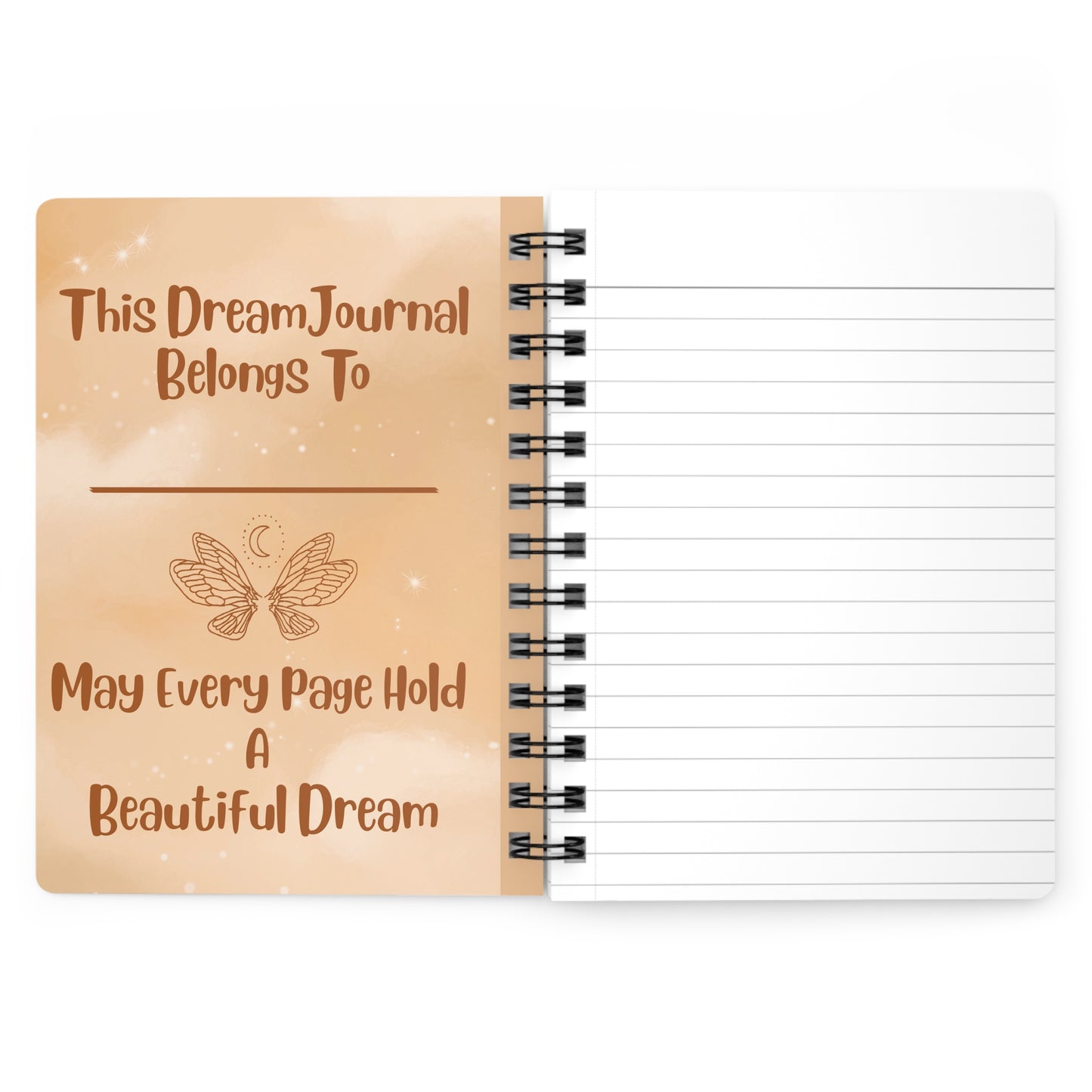 Dream Journal Spiral Notebook — "My Dream Journal: Whispers of the Night"