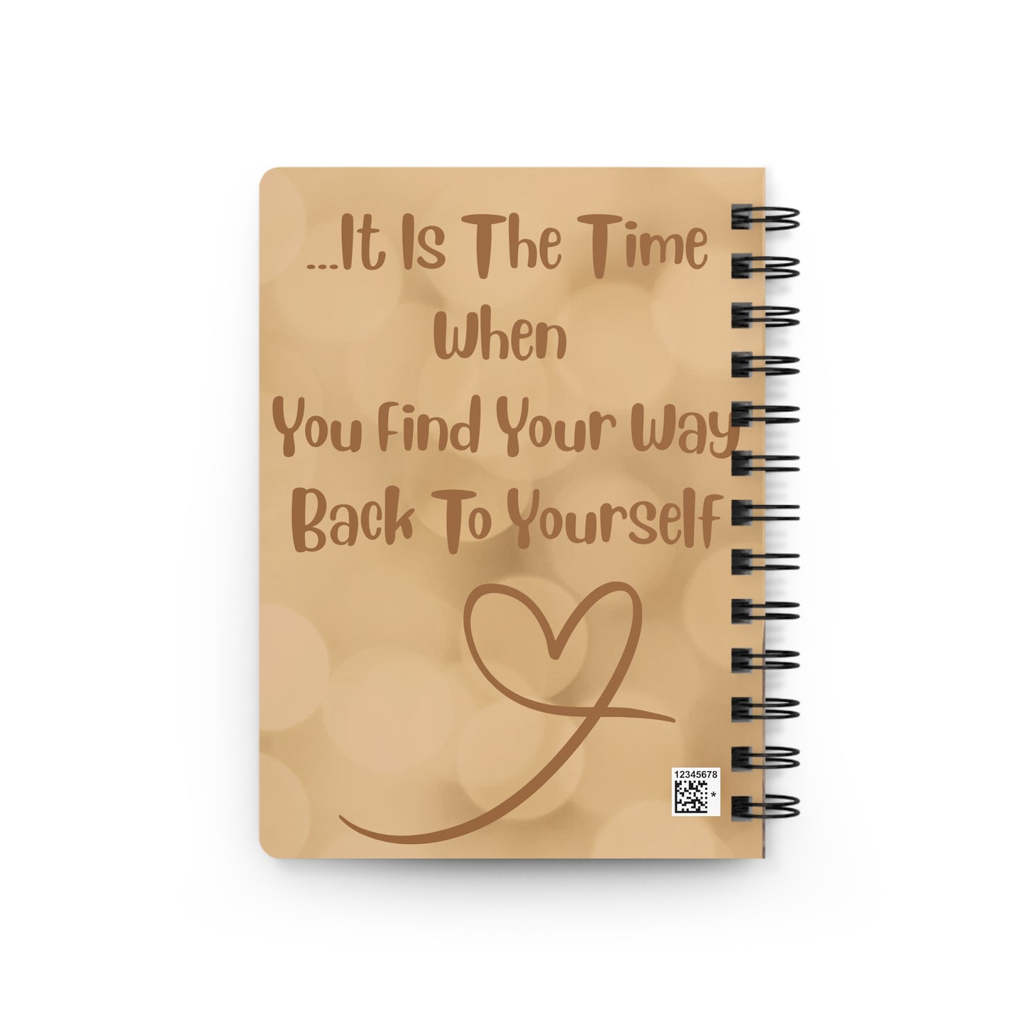 A quiet evening is never time wasted. Spiral Bound Journal in Beige