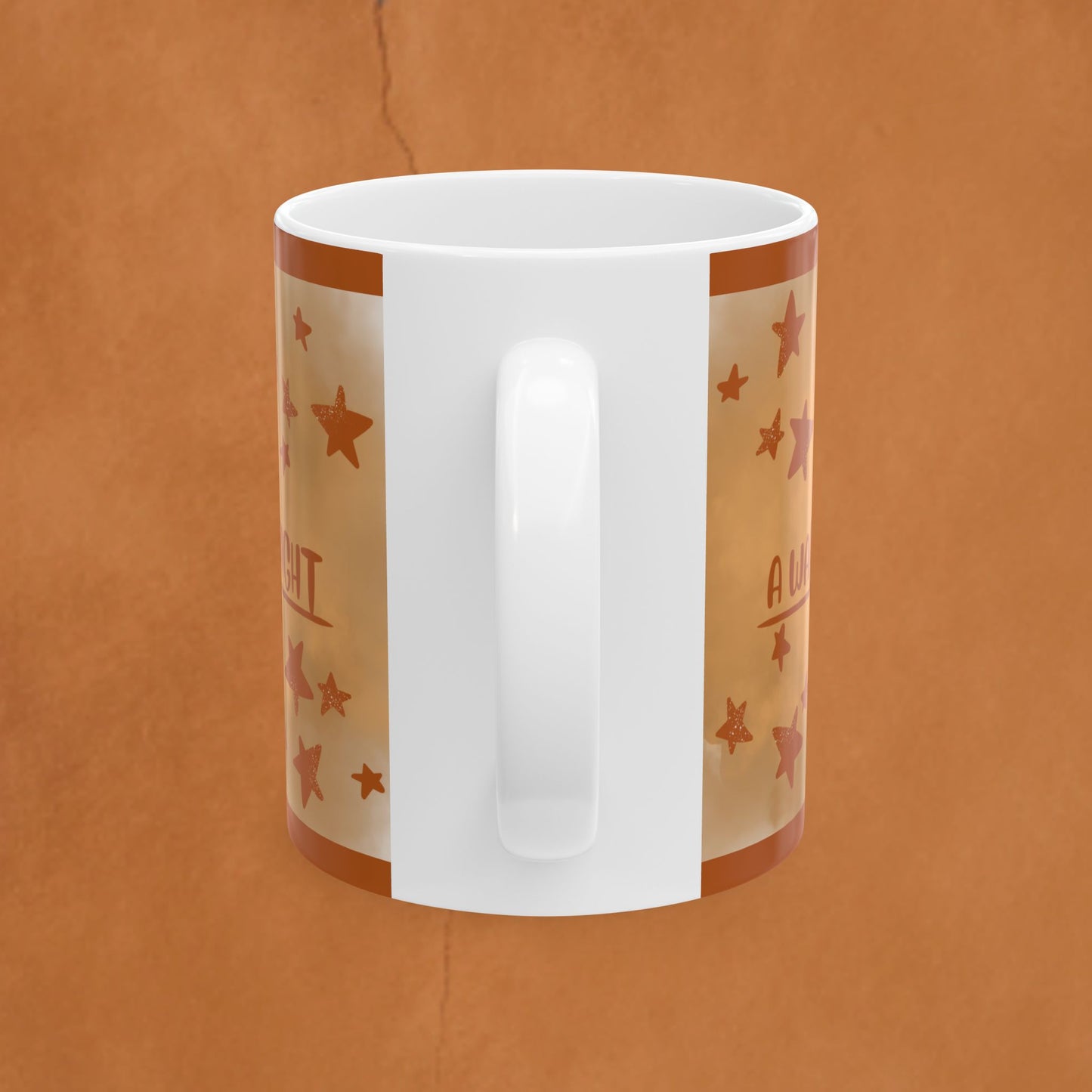 Inspirational Ceramic Mug — "A Warm Embrace Before a Peaceful Night"  Starry Coffee or Tea Cup (11oz/15oz)