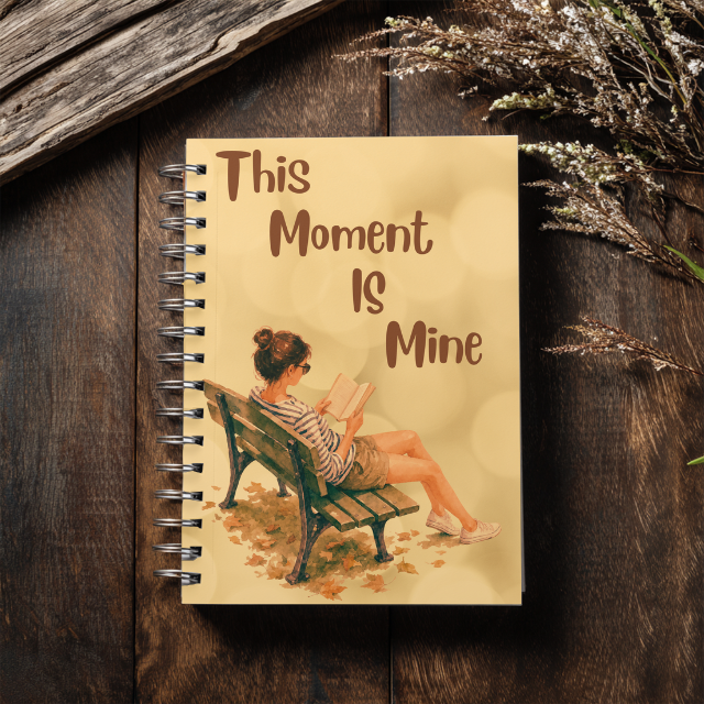 Spiral Journal — "This Moment Is Mine" Inspirational Writing Notebook