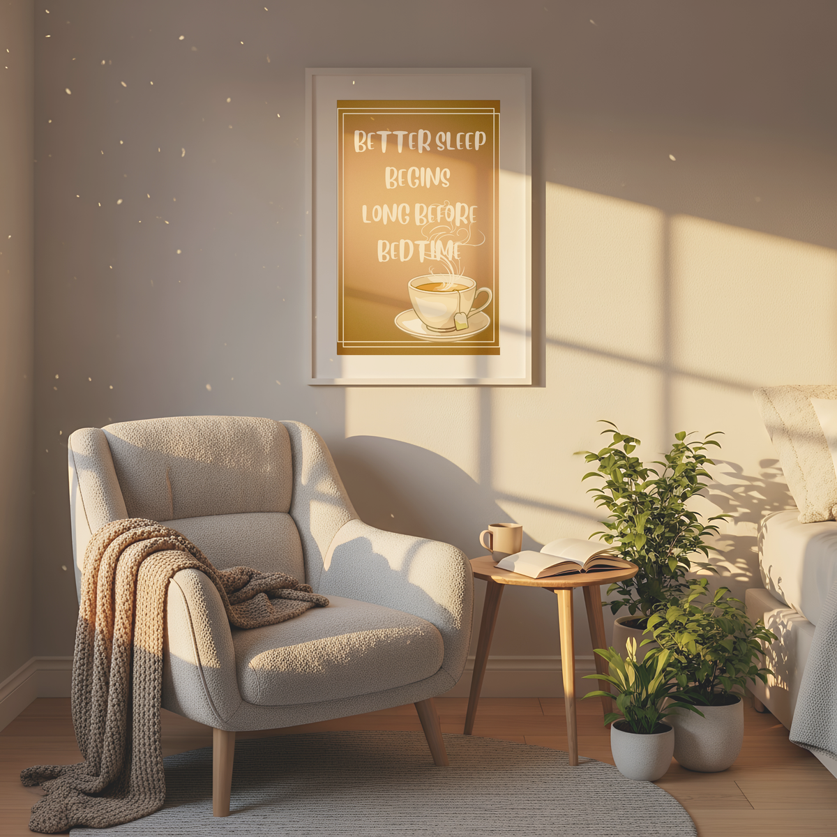 Matte Poster — "Better Sleep Begins Long Before Bedtime" Tea Wall Art