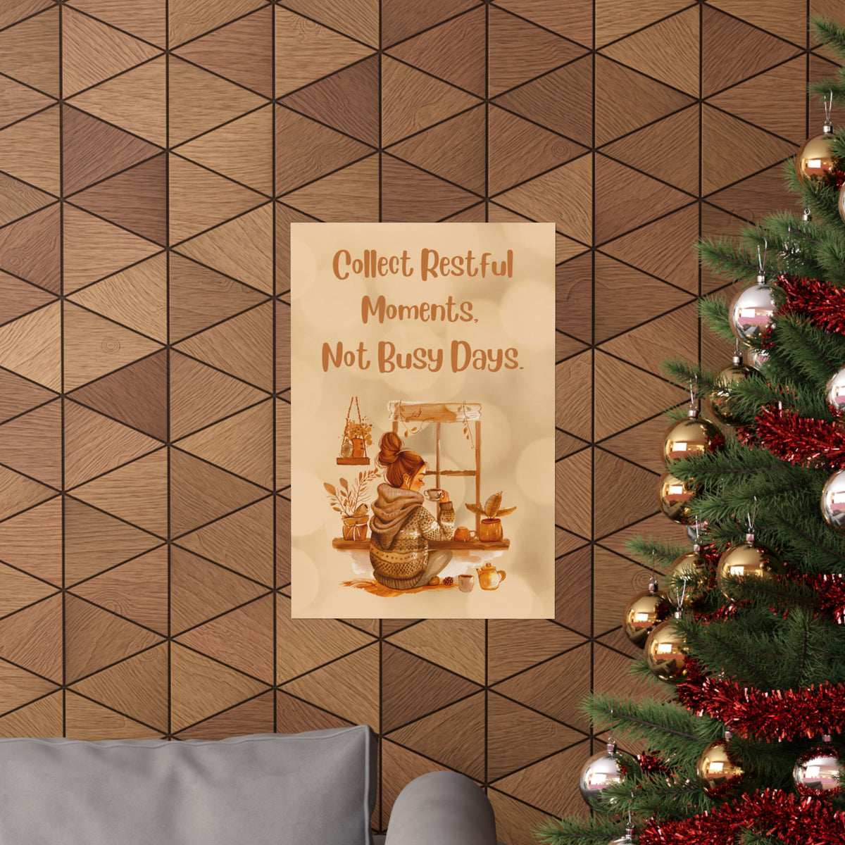 Collect Restful Moments Poster — Cozy Self-Care Wall Art