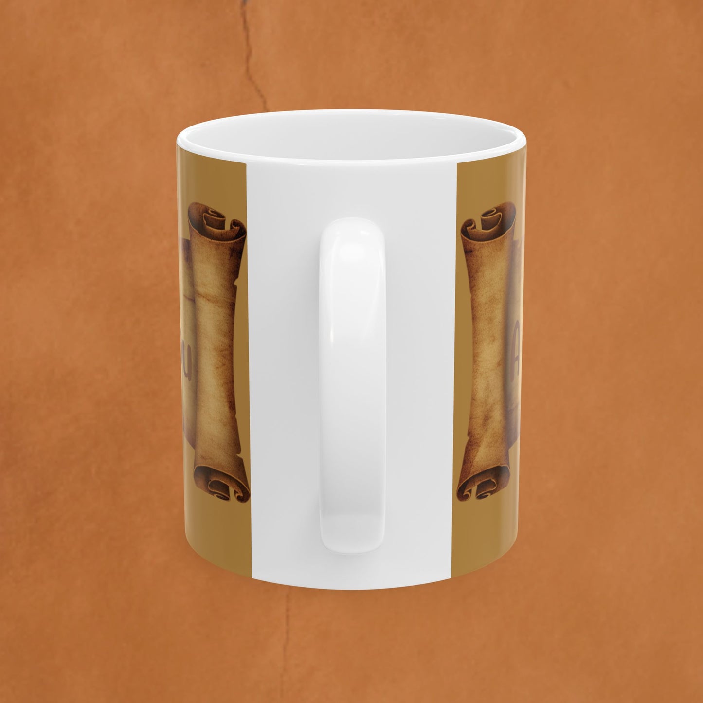 Ceramic Mug — "Just for a Moment" Vintage Scroll Coffee Mug (11oz & 15oz)