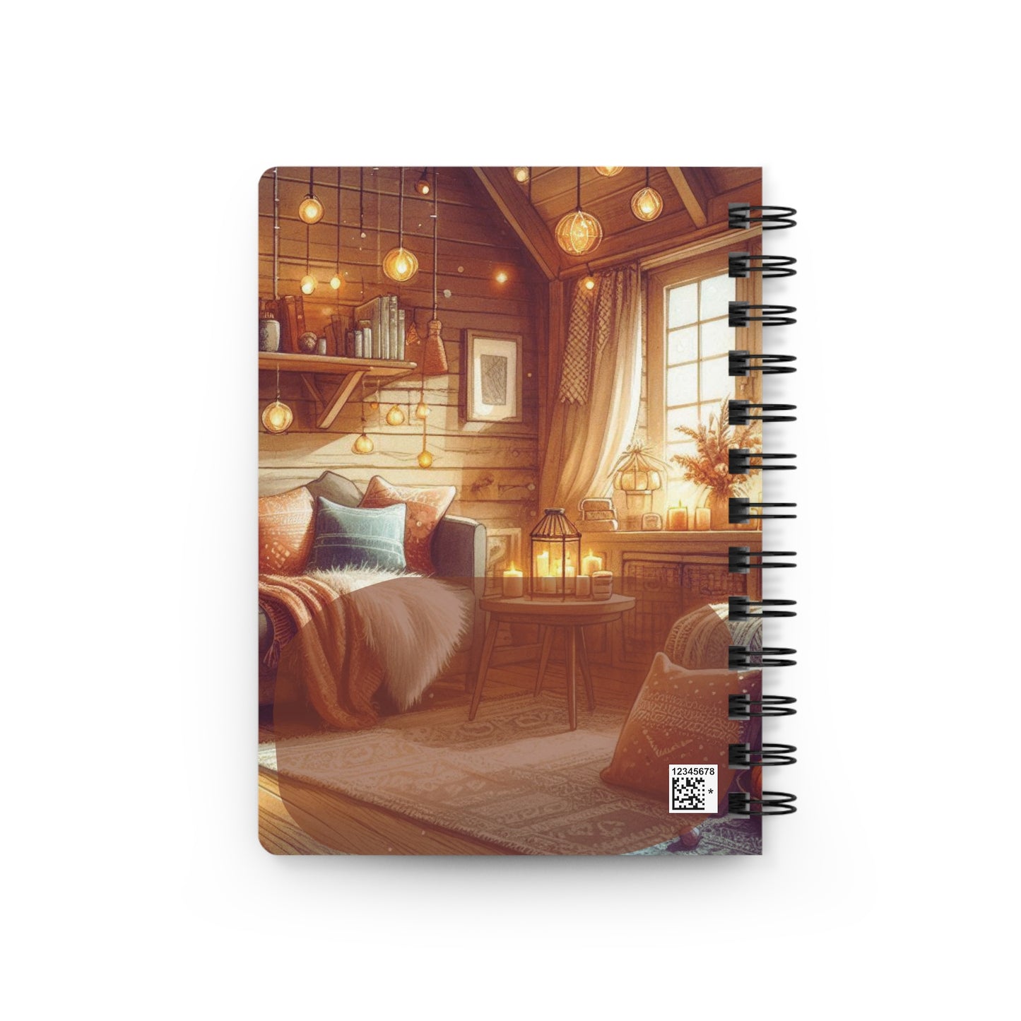Cozy Corner Spiral Journal — "A Cozy Corner Is All The Magic You Need Tonight"