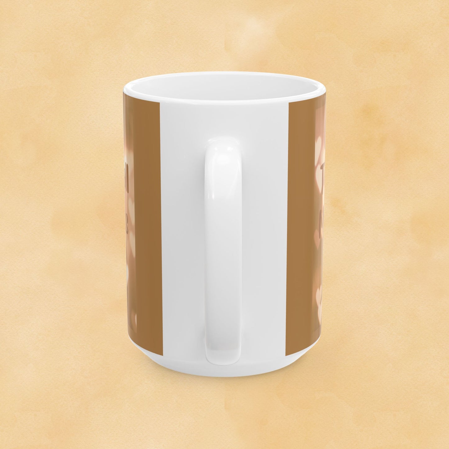 Coffee or Tea Mug — "Collect The Small Moments Of Today" Brown Heart Ceramic Mug (11oz & 15oz)