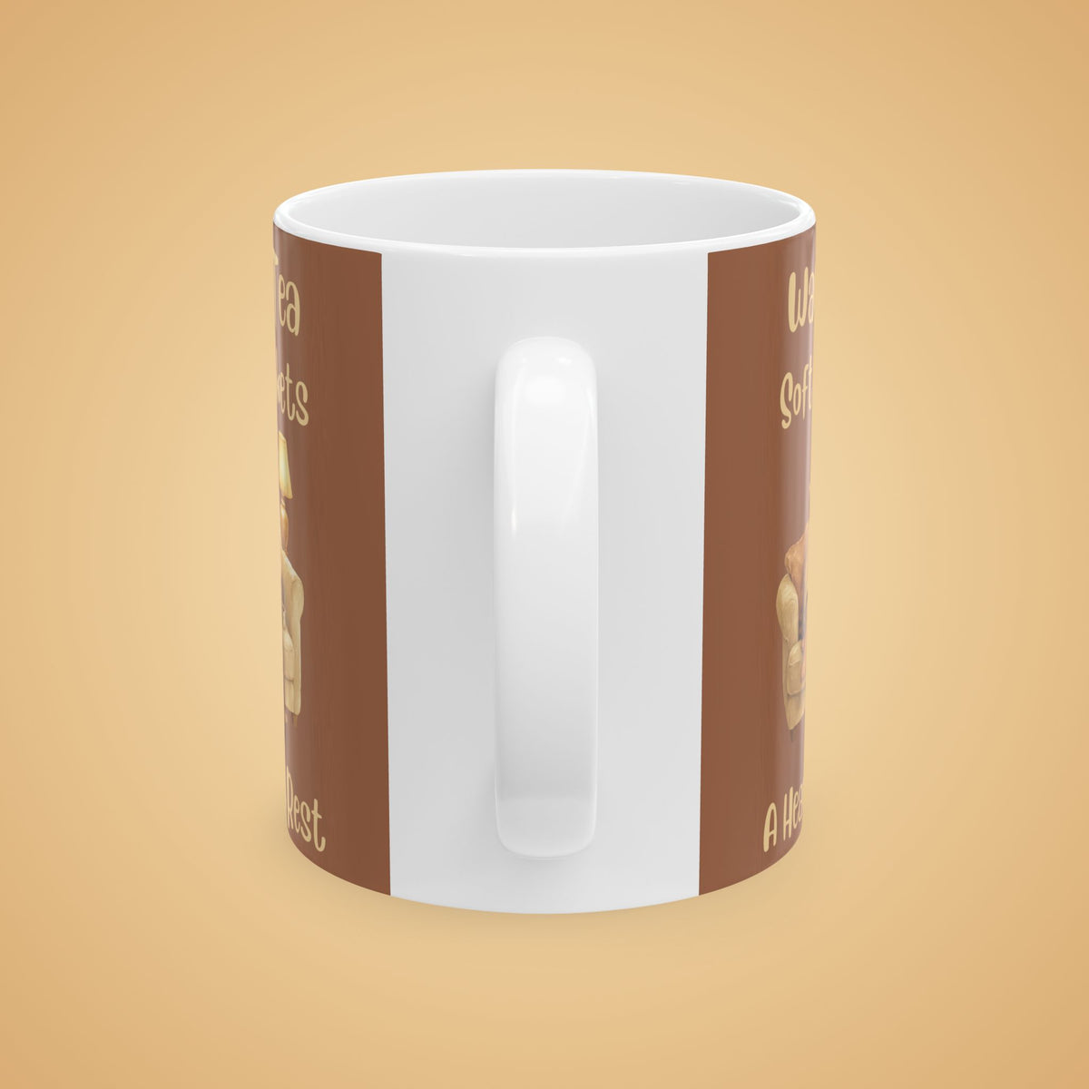 Cozy Ceramic Mug — 'Warm Tea, Soft Blankets, A Heavy Heart' Comfort Tea Or Coffee Cup (11oz/15oz)