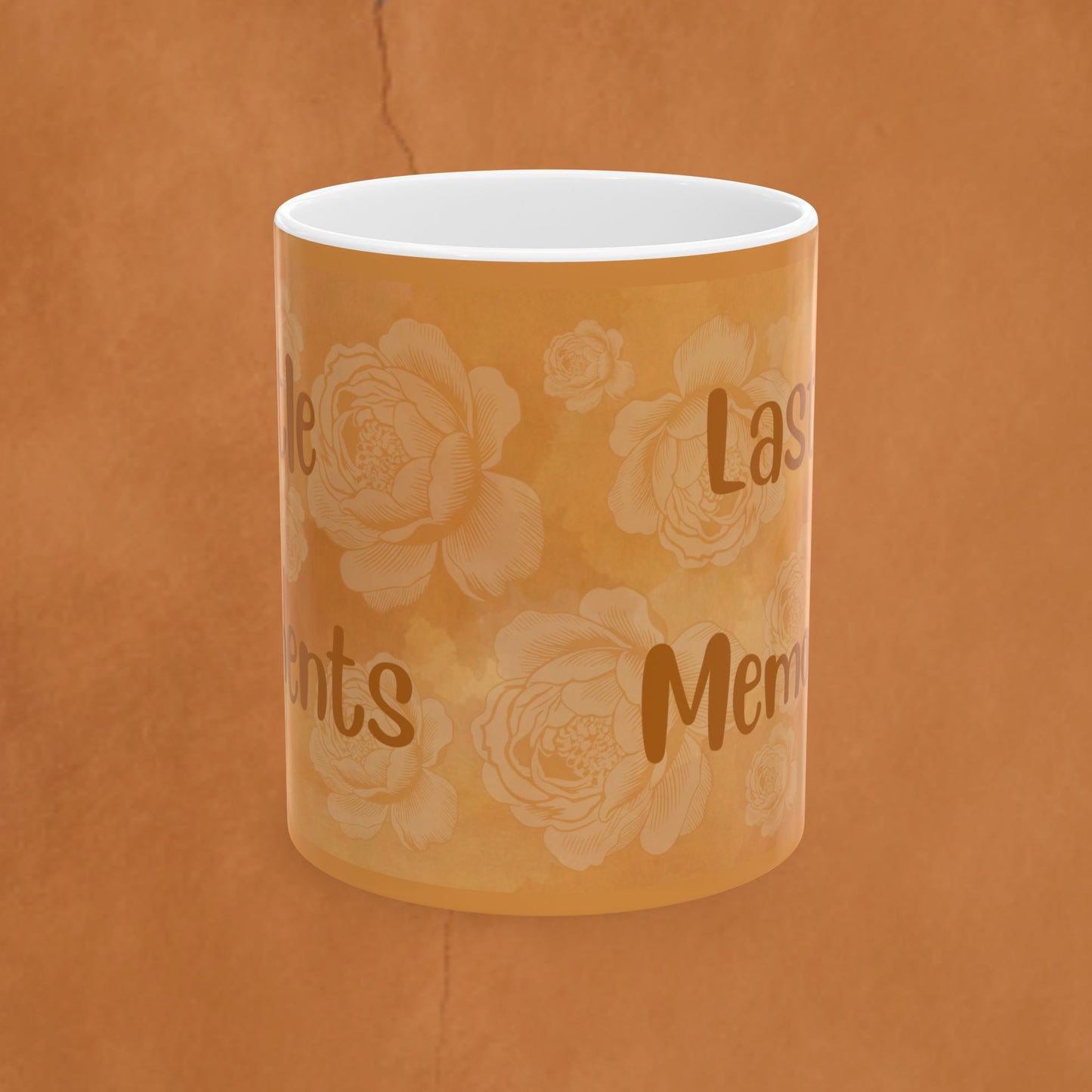 Memories Last Forever Floral Ceramic Mug — Sentimental Coffee Or Tea Cup (11oz & 15oz)
