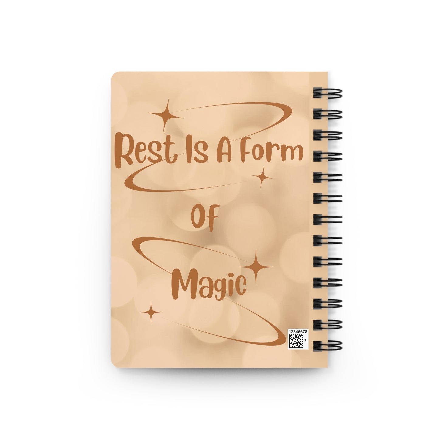 Peaceful Moments Spiral Journal – Cozy Self-Care Notebook with Inspirational Quote