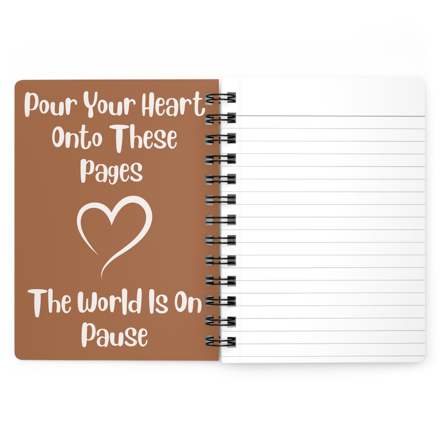 Cozy Coffee Journal — Spiral-Bound Notebook for Daily Writing & Journaling