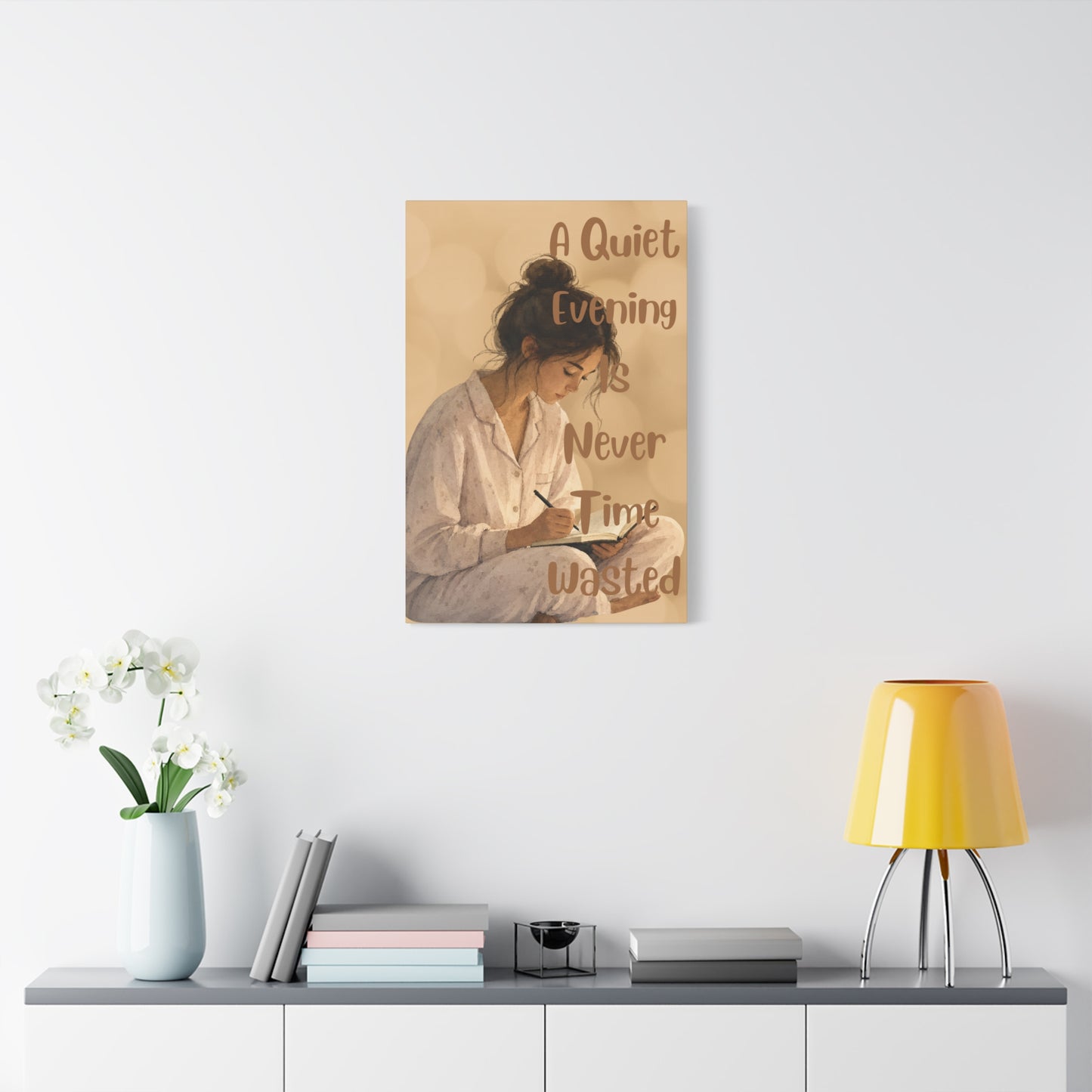 A quiet evening is never time wasted , Matte Canvas, Stretched, 1.25"