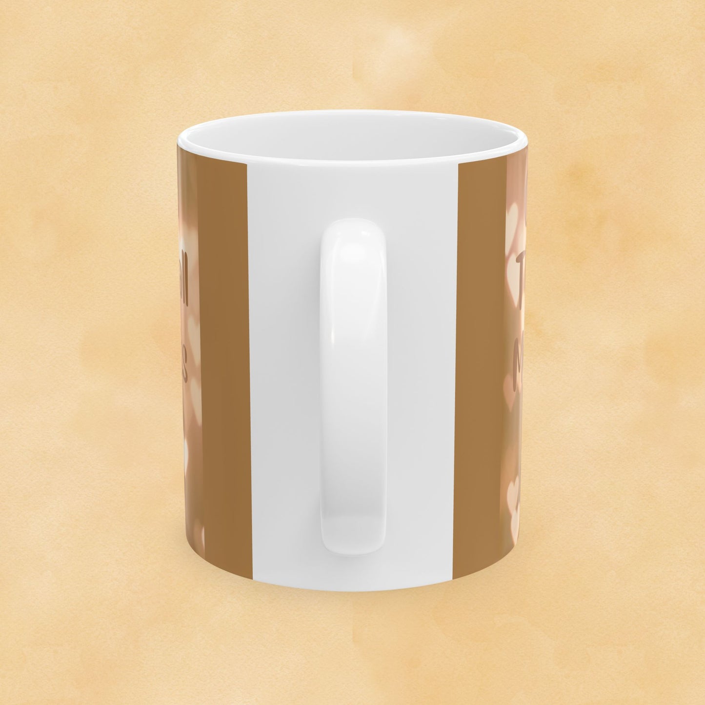 Coffee or Tea Mug — "Collect The Small Moments Of Today" Brown Heart Ceramic Mug (11oz & 15oz)