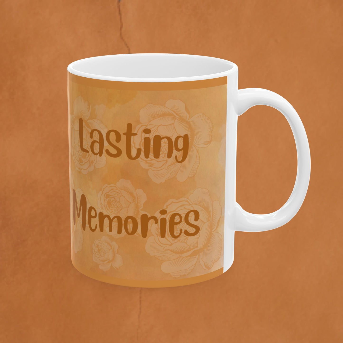 Memories Last Forever Floral Ceramic Mug — Sentimental Coffee Or Tea Cup (11oz & 15oz)