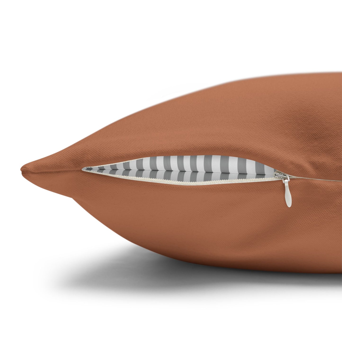 Butterfly Scatter Decorative Pillowcase — Rust Orange Square Throw Pillow Cover