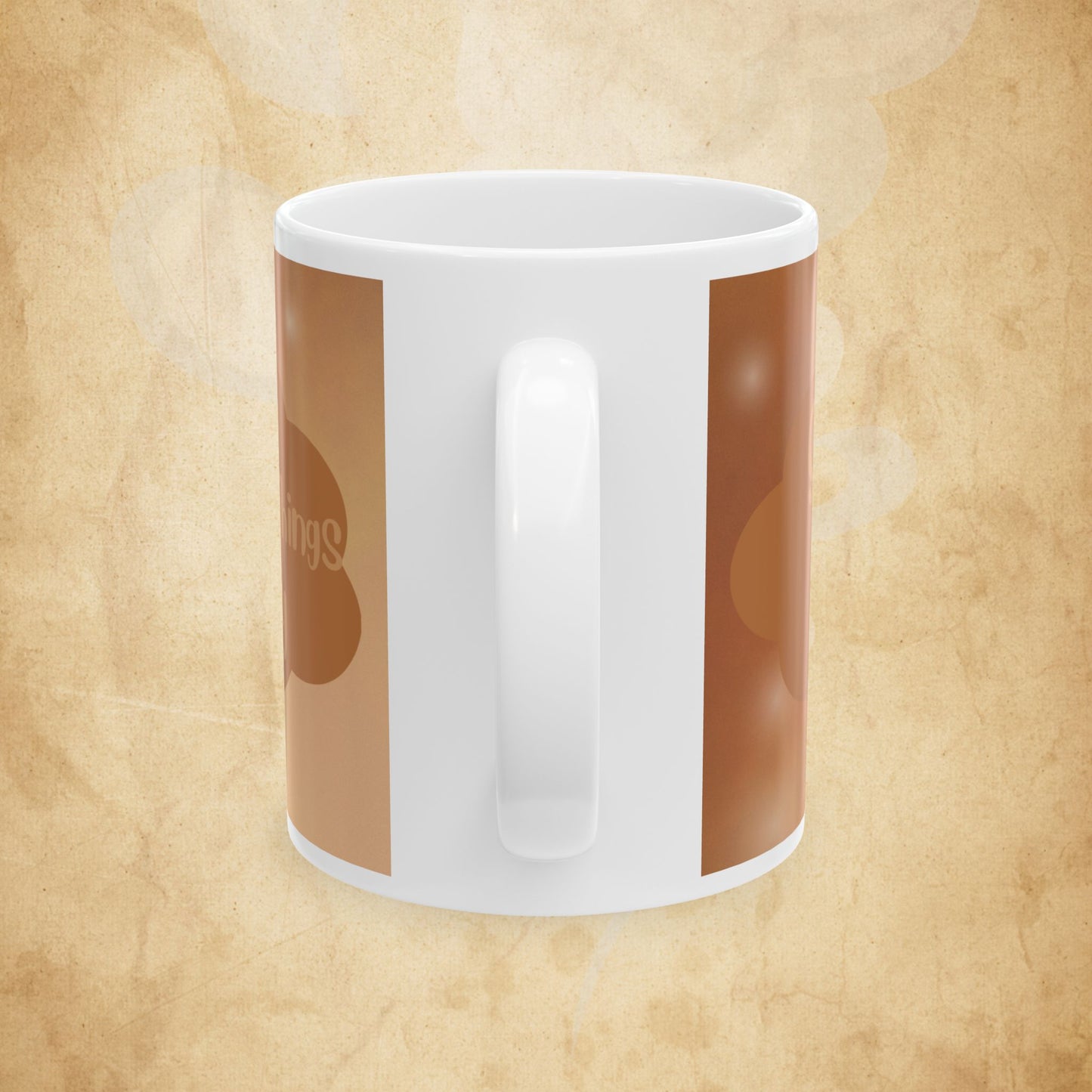Brown Cloud Ceramic Mug — "Enjoy the Little Things" Coffee Tea Cup (11oz & 15oz)